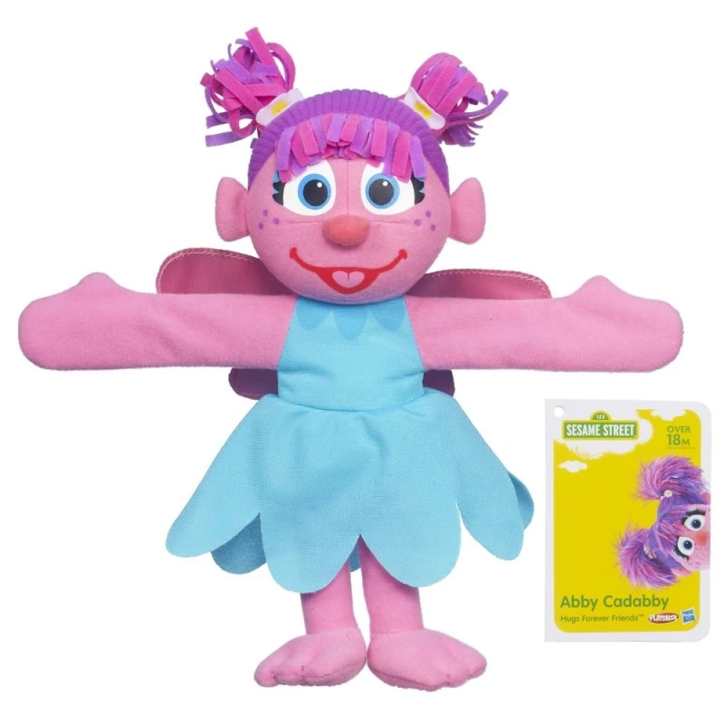 Плюшени играчки Sesame Street Hugs Foreever Friends- Abby Cadabby, 23cm ...