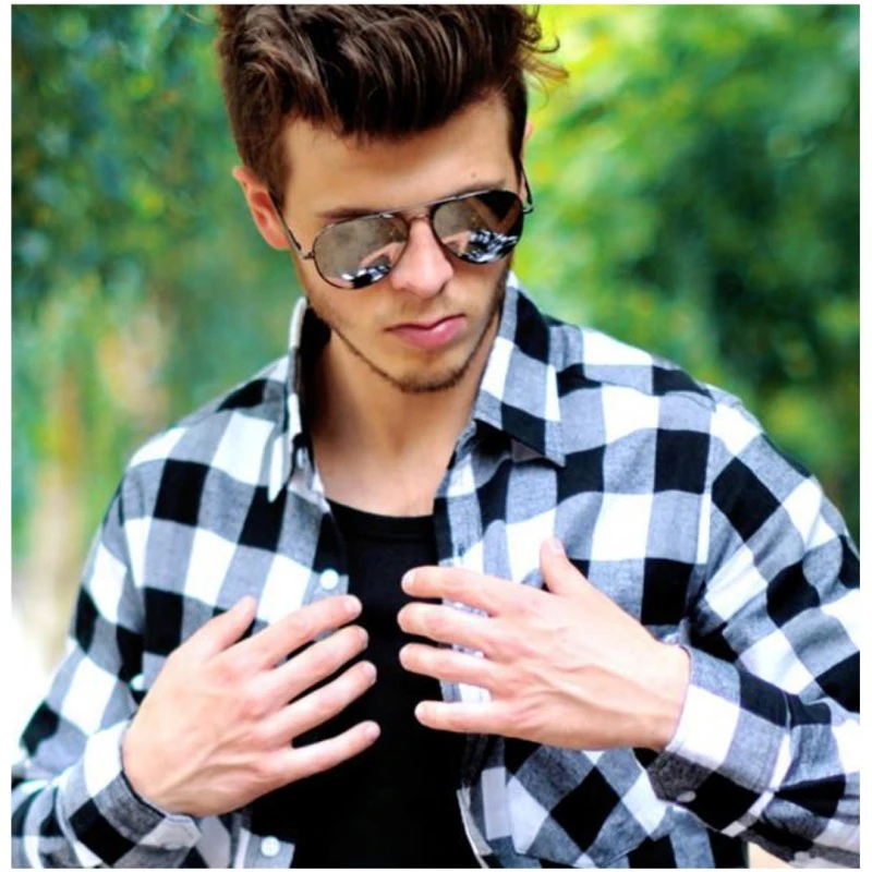 Унисекс слънчеви очила Top Gun 92053-5, Метална рамка, Aviator модел, Огледални стъкла, Сив