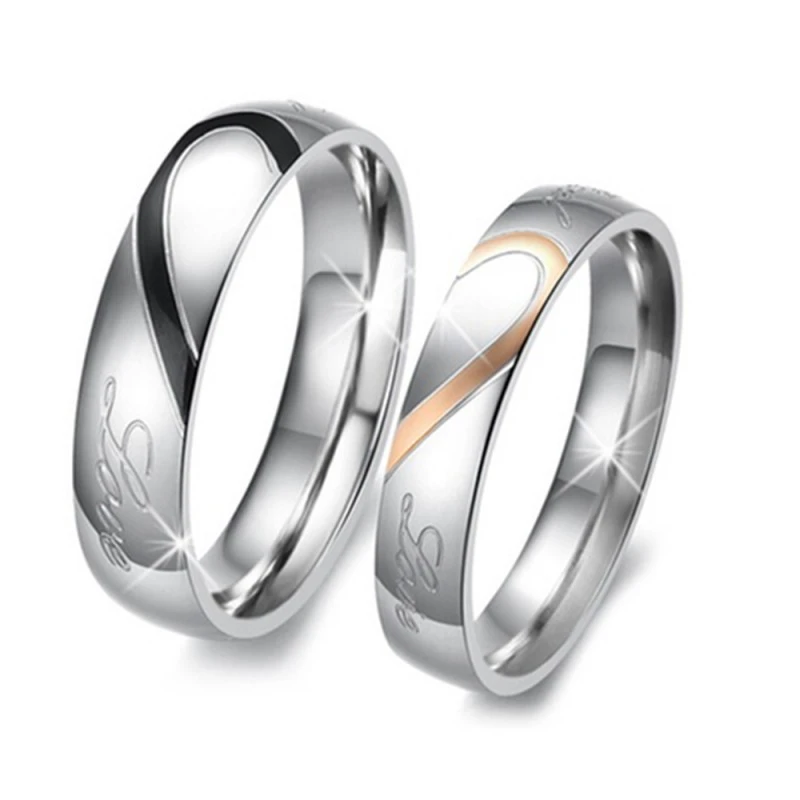 Комплект халки True Love, за него и нея, Сребристи, р-р 8 и 10, 16284870, 11-26-577