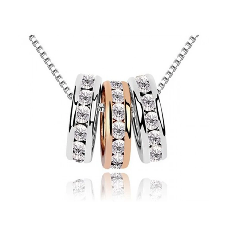 Медальон с три висулки Veuer със ELEMENTS и подарък кристални обеци 16287725, 11-26-216