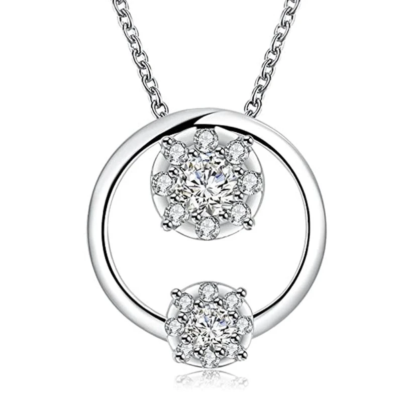 Дамско сребърно колие The Veuer 16760824-11-26-808, Сребрист