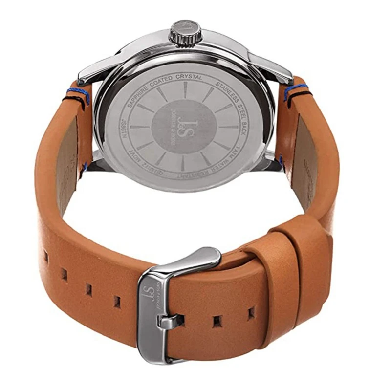 Мъжки часовник Joshua & Sons CHSV-JS-86TN, Естествена кожа, Кафяв/черен