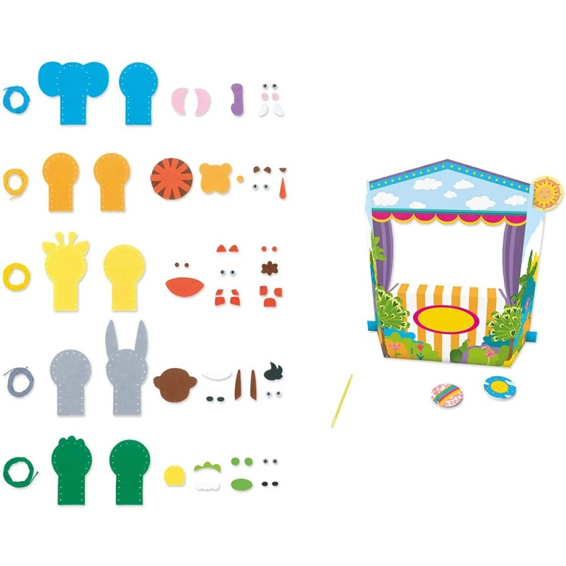 Направи сам, Кукли за куклен театър за пръсти  NORIS 015505 3-11, 5бр.