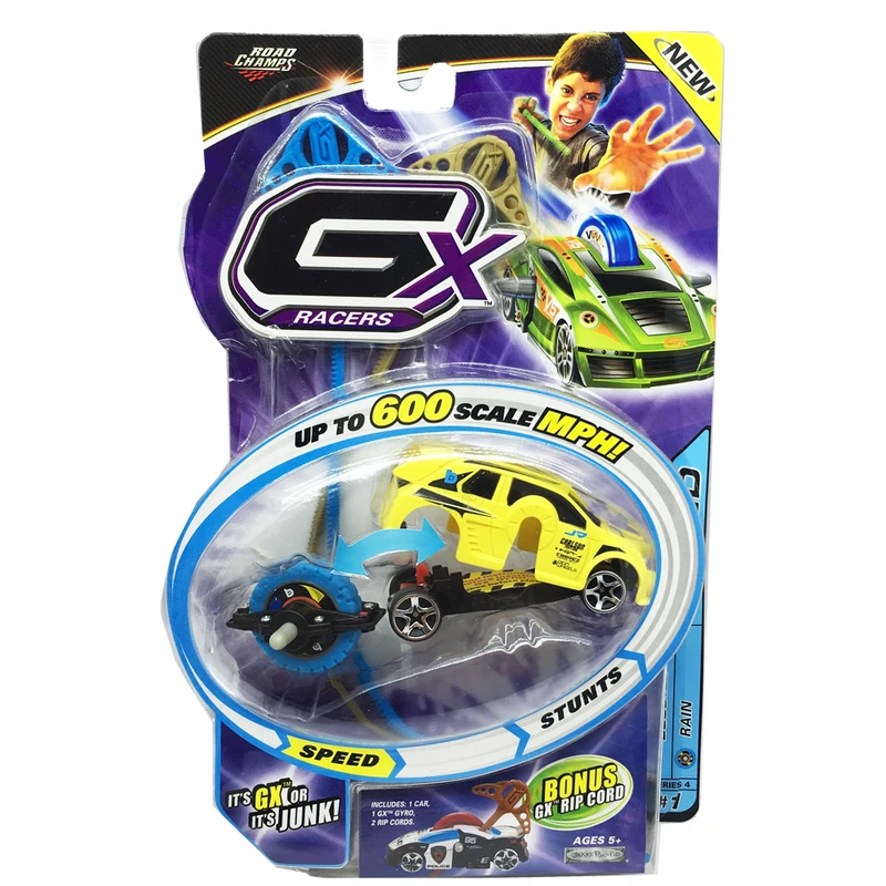 Количка GX Racers 03030, Колички за каскади, с GX джиро технология, 900 км/час мащабна скорост, различни каскадидори по въже, без батерии