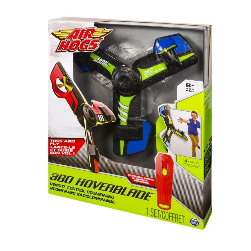 Бумеранг с дистанционно управление Spin master Air Hogs 360 Hover Blade 126400, 3-3-50 3-28, Зелен