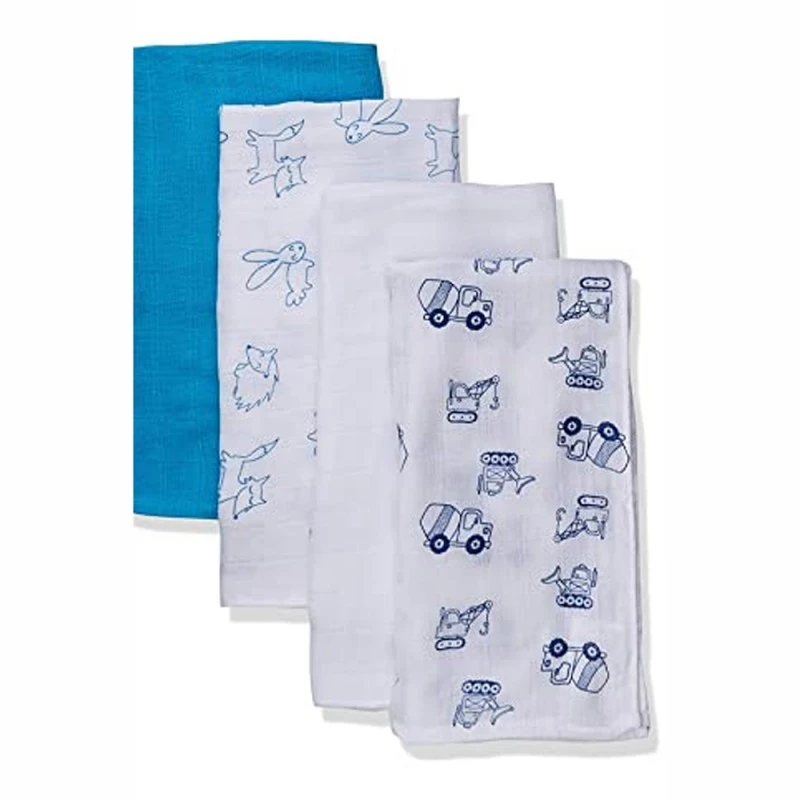 Комплект мека играчкa-възглавница и 2 броя Муселинови пелени 3 в 1 Chippo 18005-3009-1, За момче