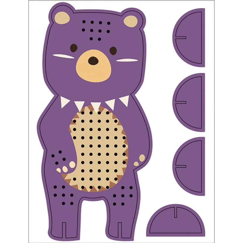Творчески комплект Ursus Bear 228547 2-7, Бродиране на фигура, кръстат бод, Мечка