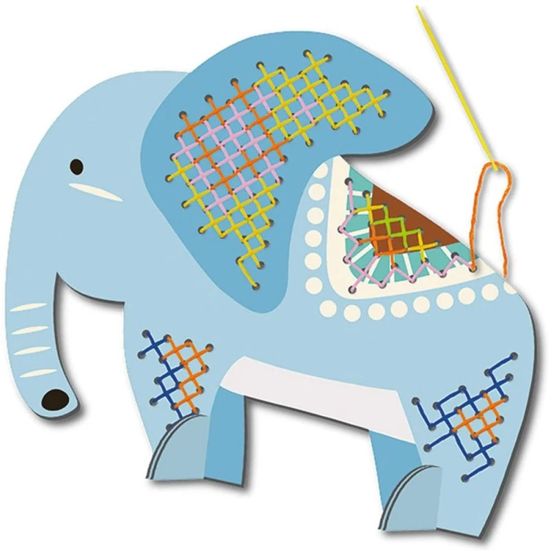 Творчески комплект Ursus Elephant 228561 2-7, Бродиране на фигура, кръстат бод, Слон