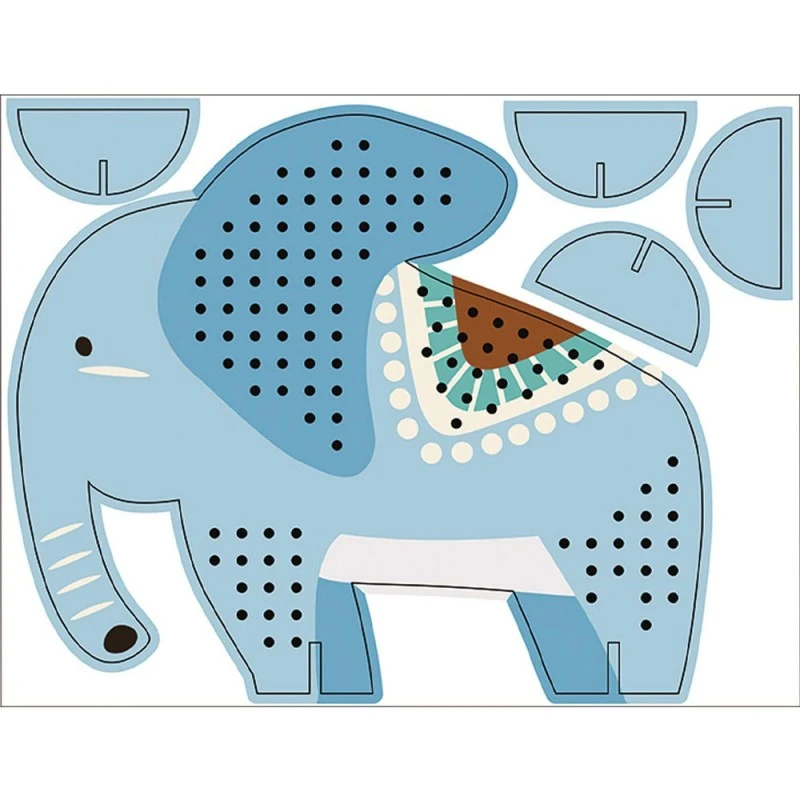 Творчески комплект Ursus Elephant 228561 2-7, Бродиране на фигура, кръстат бод, Слон