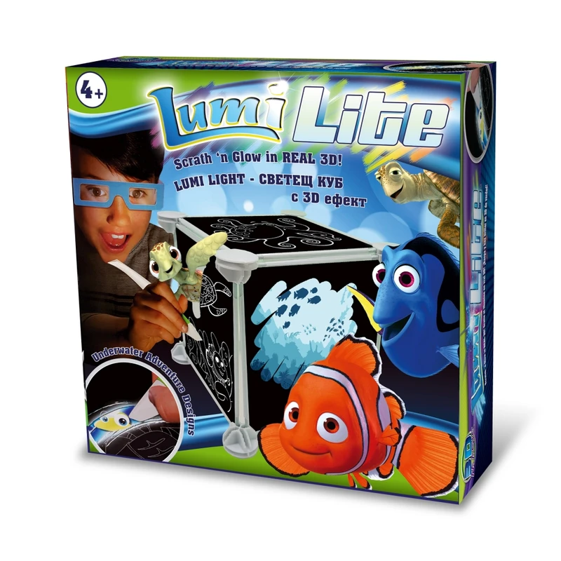Светещ куб 3D Magic Lumi Lite с 3D ефект, 37300, за момиче