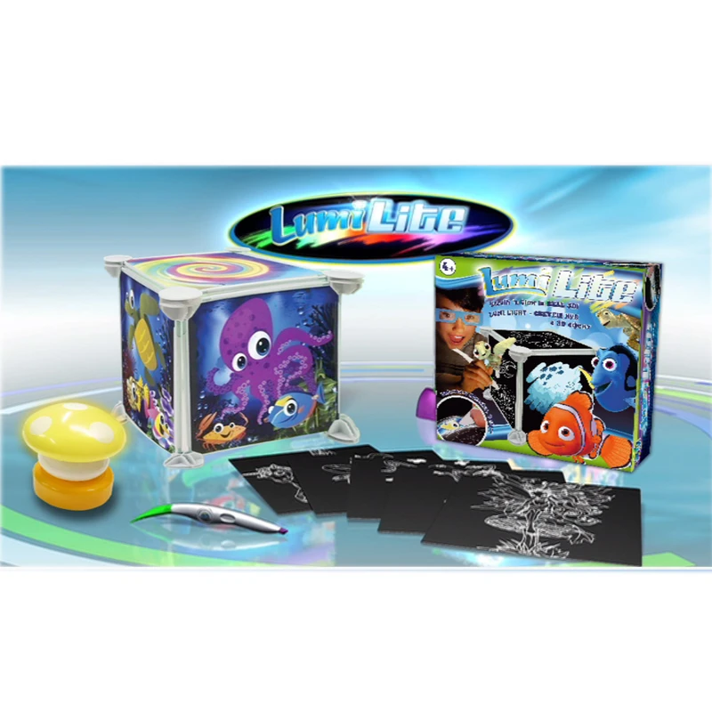 Светещ куб 3D Magic Lumi Lite с 3D ефект, 37300, за момиче