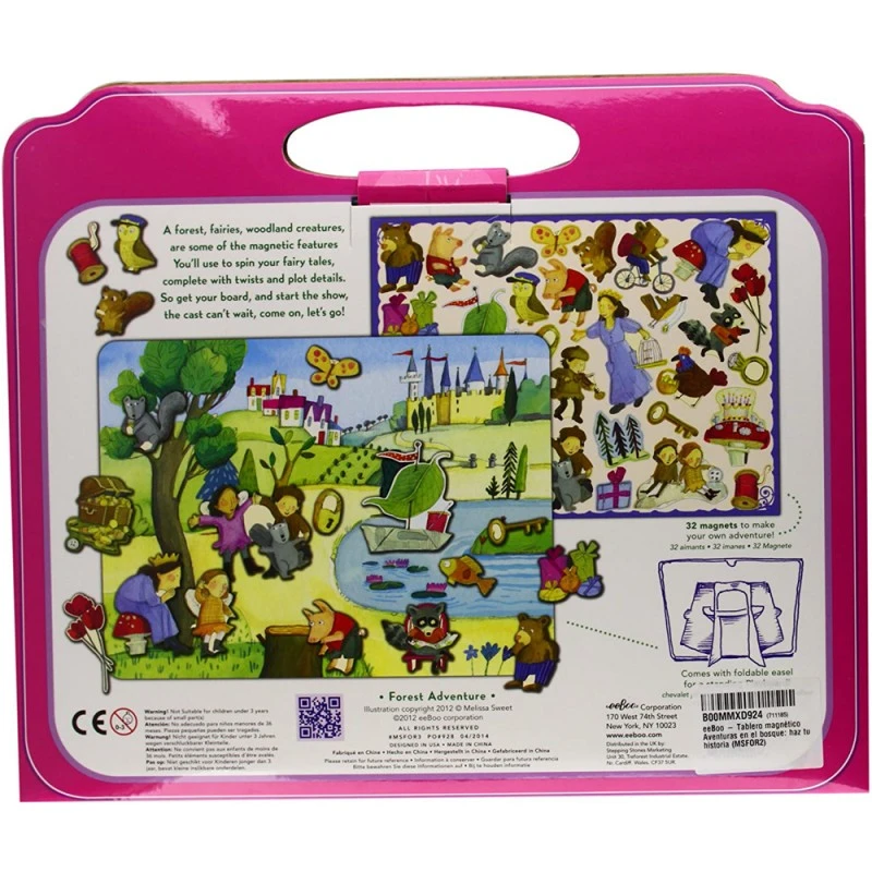 Игра с магнити Chippo eeBoo Горски приключения 504266 2-58, Измисли история, 32 магнита и 1 магнитен фон, 34x28cm