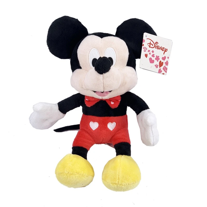 Плюшена играчка Disney Mickey Mouse 540162, Сърца, 27см, Червен