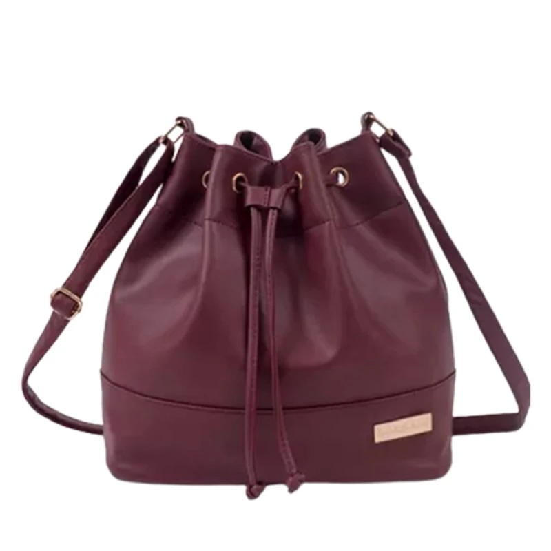 Дамска чанта Carla Belotti Ceren 17794840-30-4, Еко кожа, Дълга презрамка, Бордо, 29x29x15 см