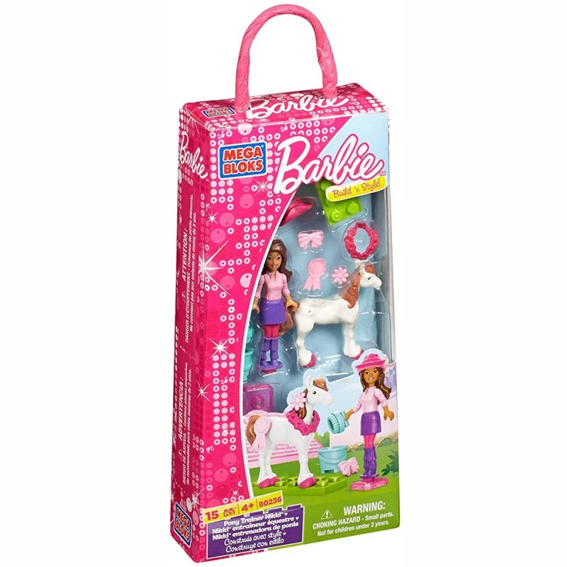 Конструктор Barbie 80200-8, Pony trainer, 15 части, 20см