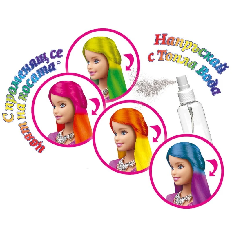 Комплект Chippo Кукла Каролина с променяща цвета си коса + Джакузи за спа процедури 172122, 50cm