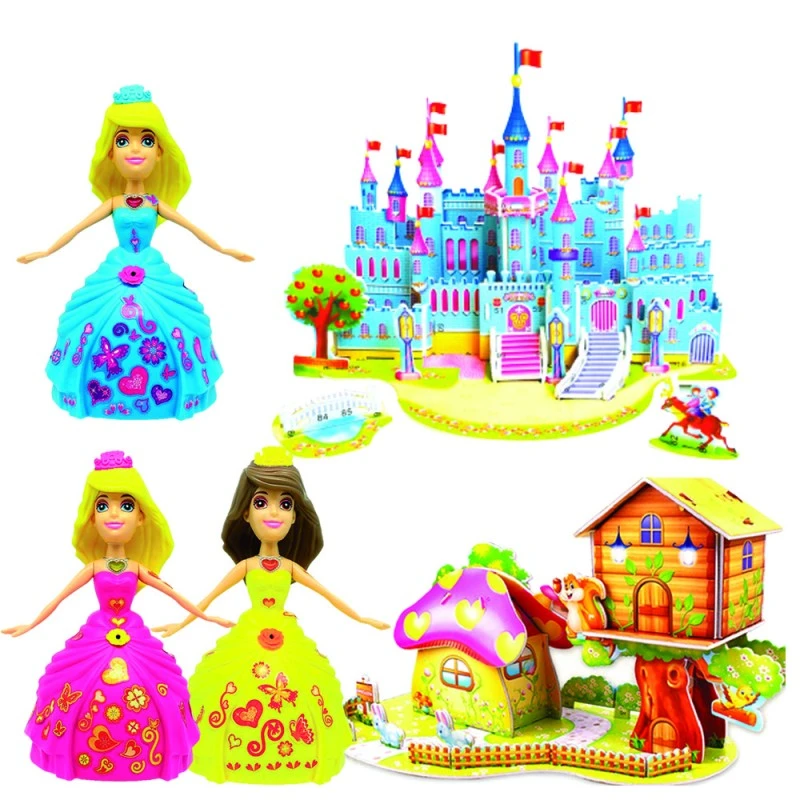 Кукли Chippo Интерактивна танцуваща принцеса Кейти и вълшебния 3Д замък 805489-3, Синя принцеса