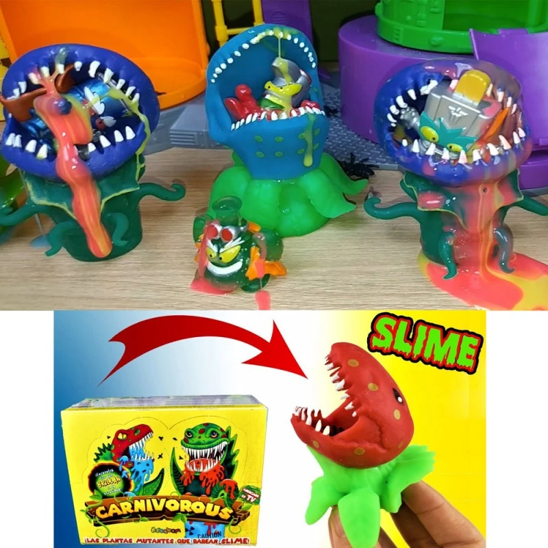 Креативна игра Chippo Carnivorous- Хищни растения карниворс 052945, Чудовища Карнивори ядящи буболечки,  Светят на тъмно, Многоцветен
