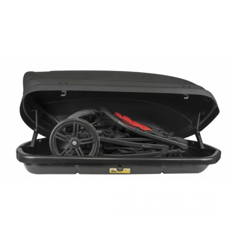 Автобокс Menabo Mania, Размери 165x79x37cm, Едностранно отваряне, 400 литра, бял