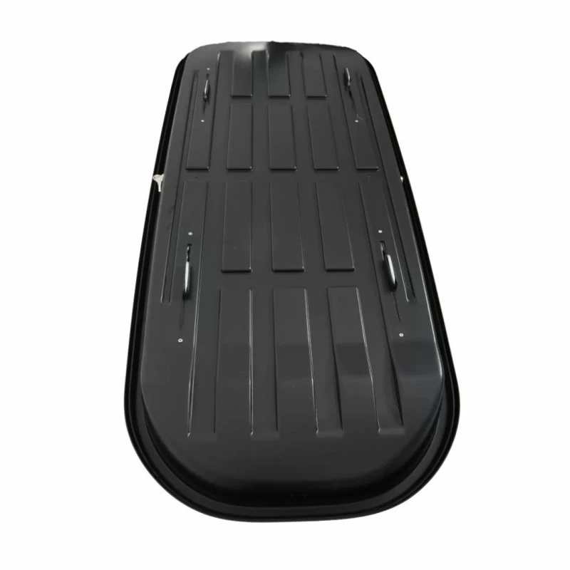 Автобокс Junior Altro 200x90x41cm с 70 mm крепежи, с двустранно отваряне с ключ, 500 литра - черен