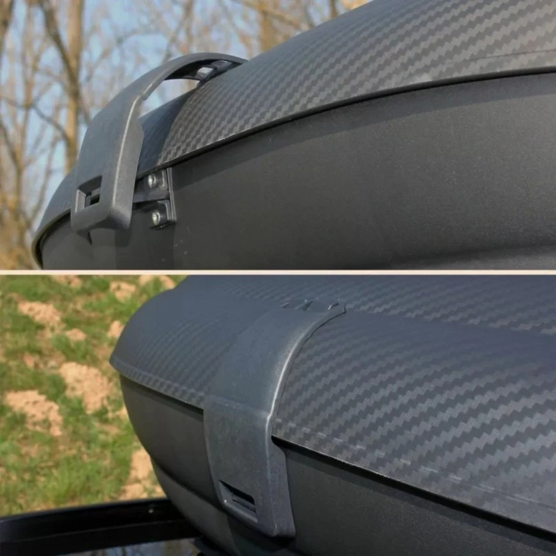 Автобокс Art Plast, 133x77.8x34.5cm с ключ, 320 литра, Черен карбон