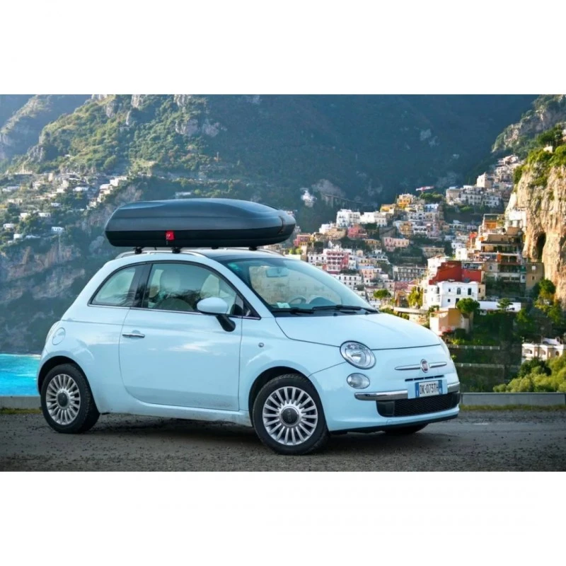 Автобокс Art Plast, 133x77.8x34.5cm с ключ, 320 литра, Черен карбон