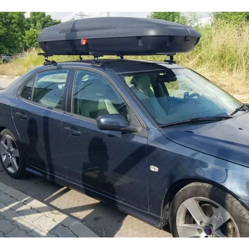 Автобокс Art Plast 200x79x38cm с ключ, 480 литра - черен карбон