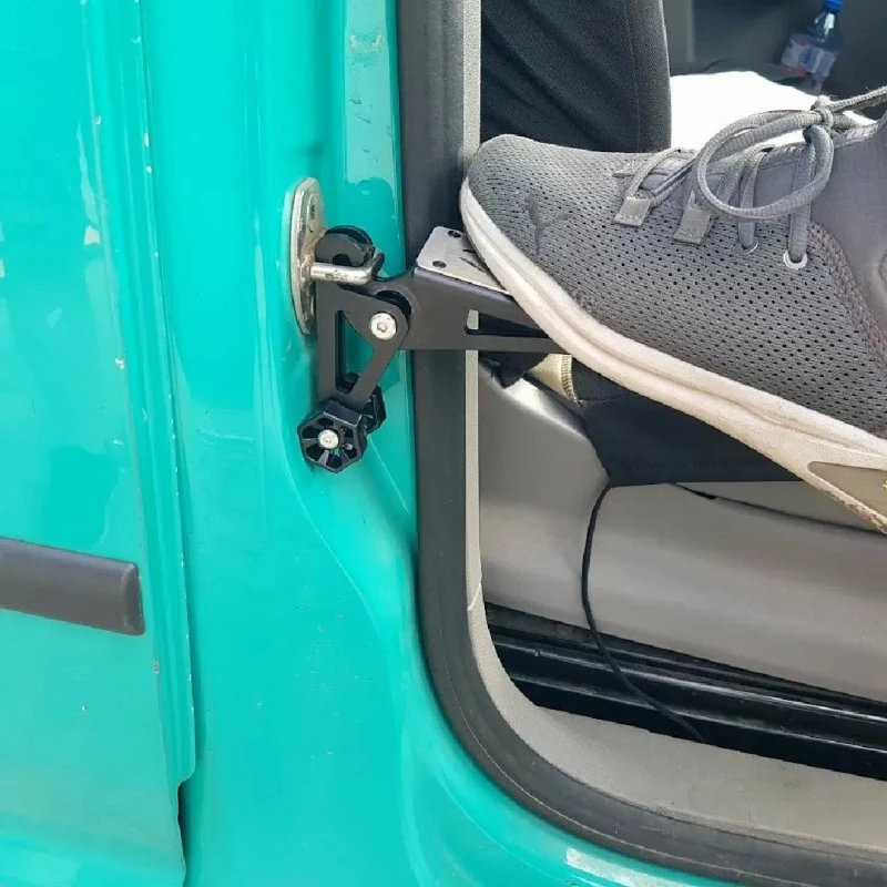 Степенка - стъпало за врата на кола, джип, бус - за автобокс или багажник - сив цвят