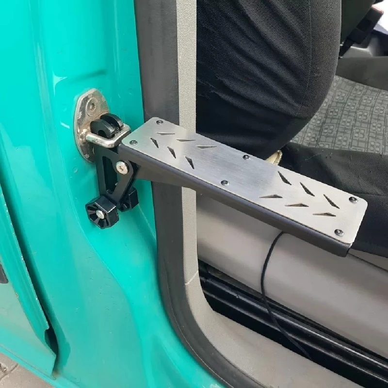 Степенка - стъпало за врата на кола, джип, бус - за автобокс или багажник - сив цвят