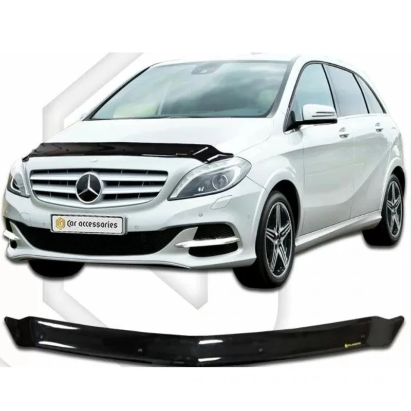 Дефлектор за автомобил CA-Plast, За Mercedes-Benz W246 B-Classe (2011+), Черен