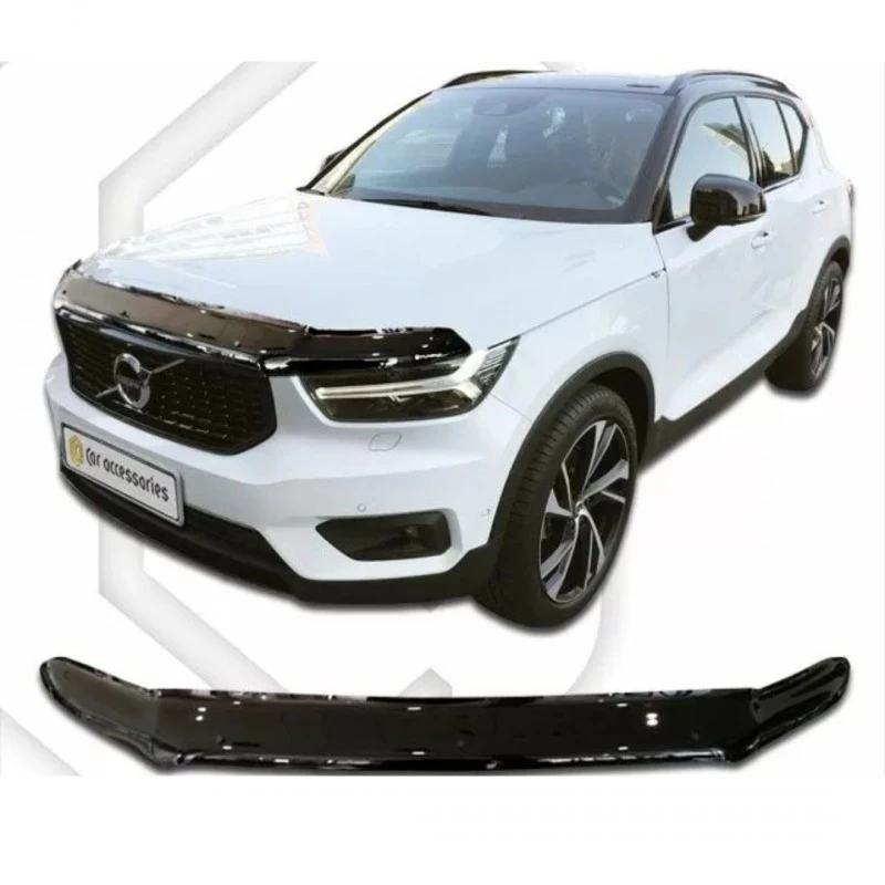 Дефлектор за автомобил CA-Plast, За Volvo XC40 (2017+), Черен