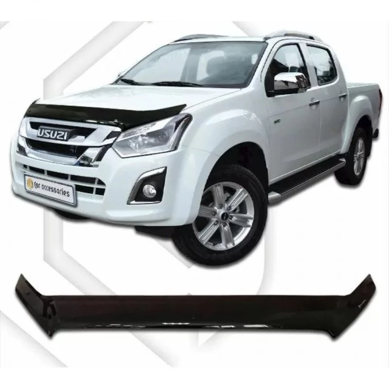 Дефлектор за автомобил CA-Plast, За Isuzu D-max Double Cab (2019+), Черен