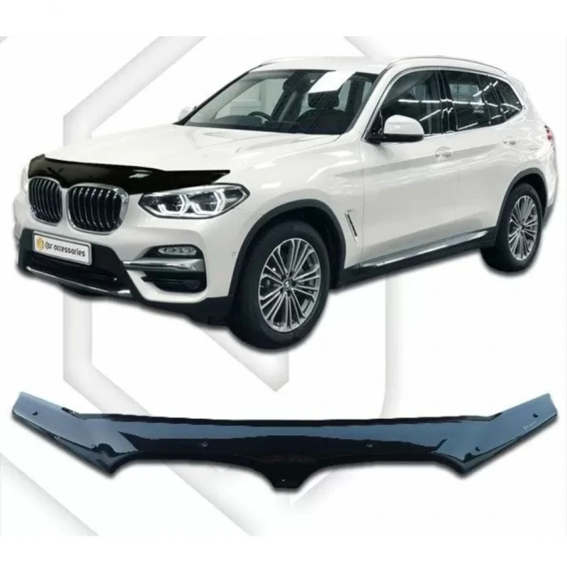 Дефлектор за автомобил CA-Plast, За BMW X3 (2017+), Черен