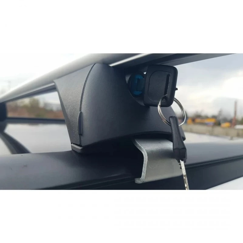 Греди напречни за багажник за кола - за вградени покривни релси без отвор - 120см, с ключ