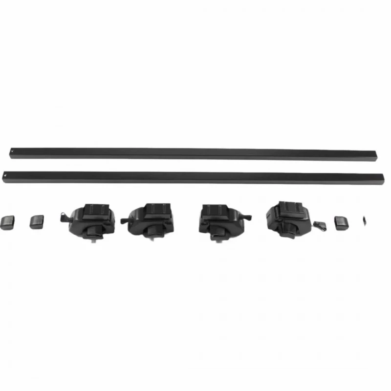 Напречни греди за багажник - за фабрични надлъжни релси с отвор - 120cm с ключ - метални