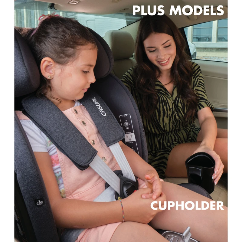 Столче за кола i-size Casual Goldfix Plus, Isofix, 76 - 150 см, 9 - 36 кг, Антрацитно сиво