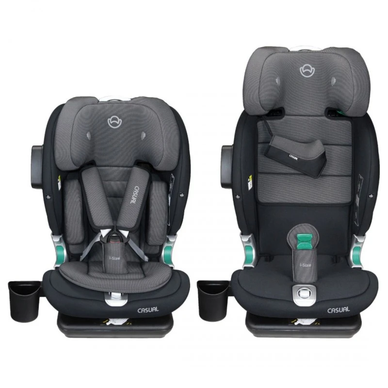 Столче за кола i-Size Casual Goldfix Plus, 76 - 150 см, 9 - 36 кг, Черен