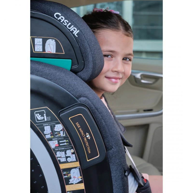 Столче за кола Casual Classfix Pro, i-Size, isofix, 100-150 cm / 15-36 кг, Черен