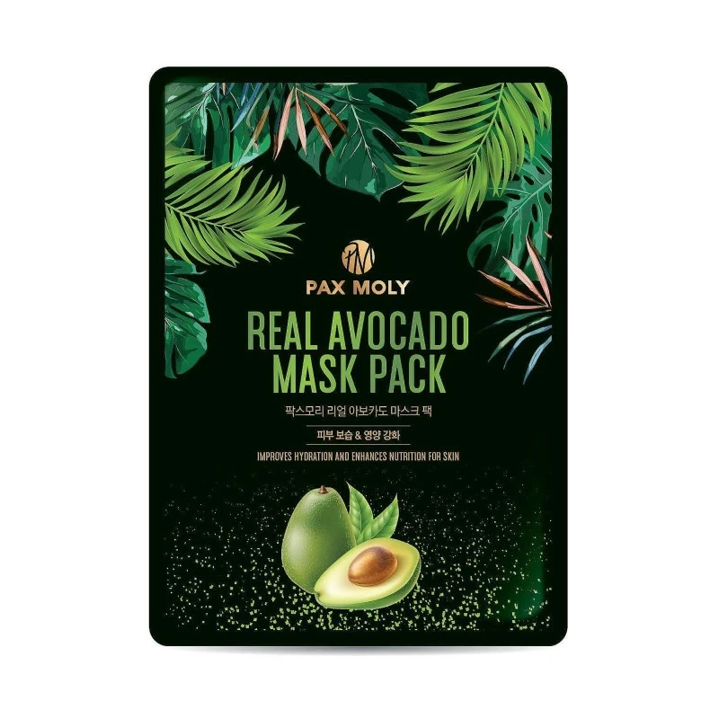 PaxMoly  Real Avocado Mask Pack, 25 ml