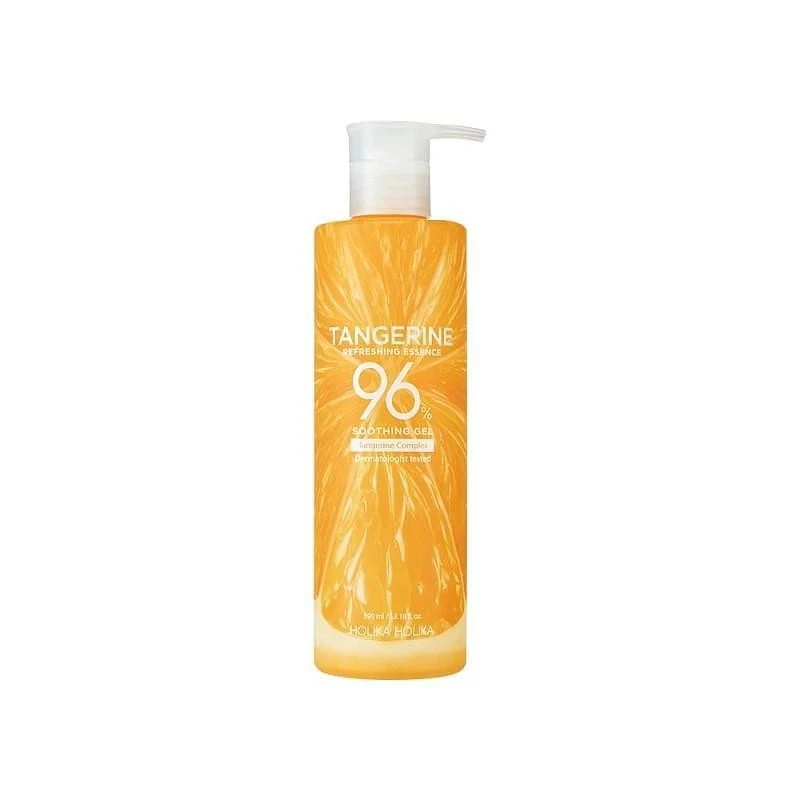 HOLIKA HOLIKA успокояващ гел за лице и тяло с 96% екстракт от мандарина, 390 мл