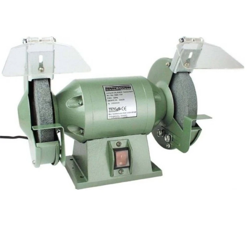 Шмиргел Mannesmann, 220V, 350W, 200мм, два диска