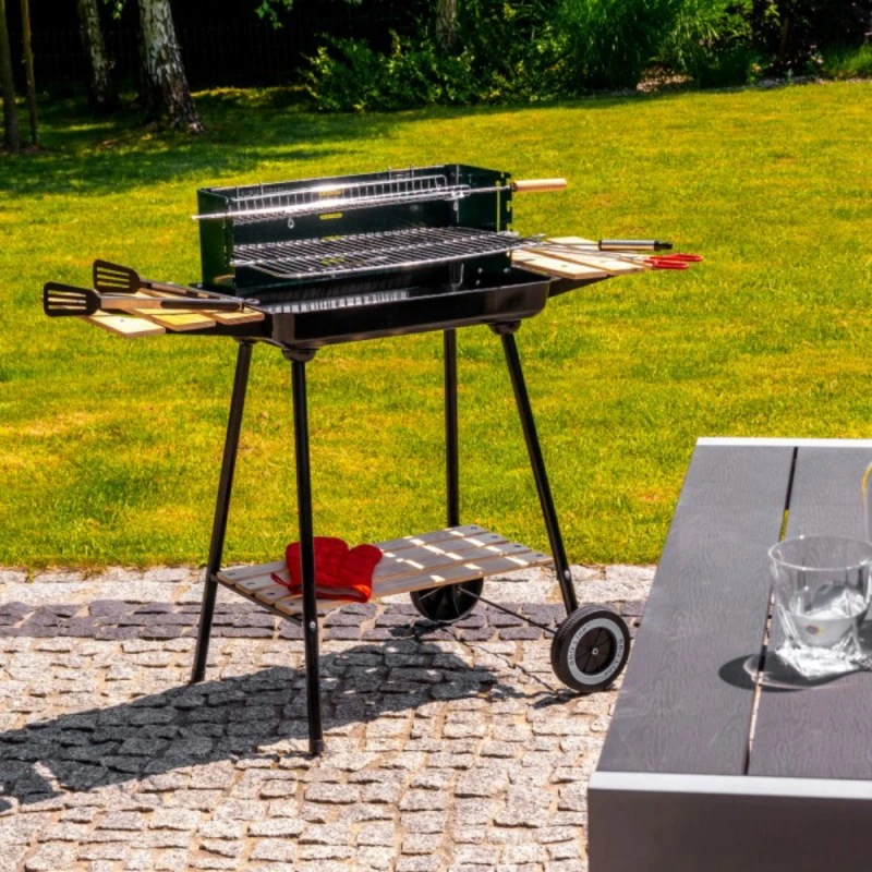 MIR244 GRILL Скара на дървени въглища с грил 86 x 36 x 82 см