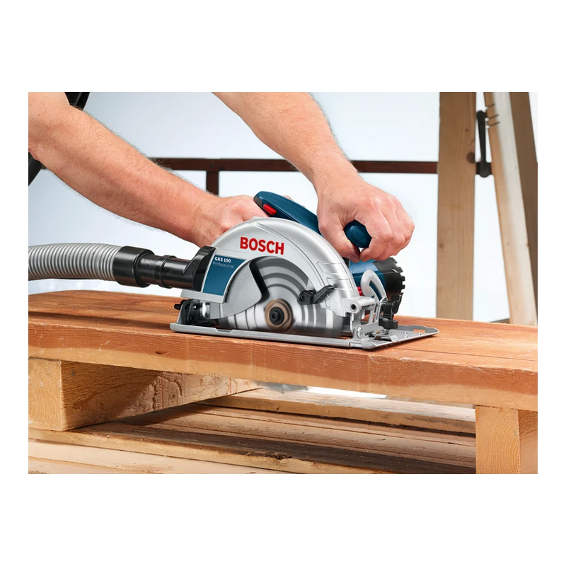 Циркуляр Bosch Professional GKS 190, 1400 W, 5500 об/мин, Диск 190 мм, Включени аксесоари