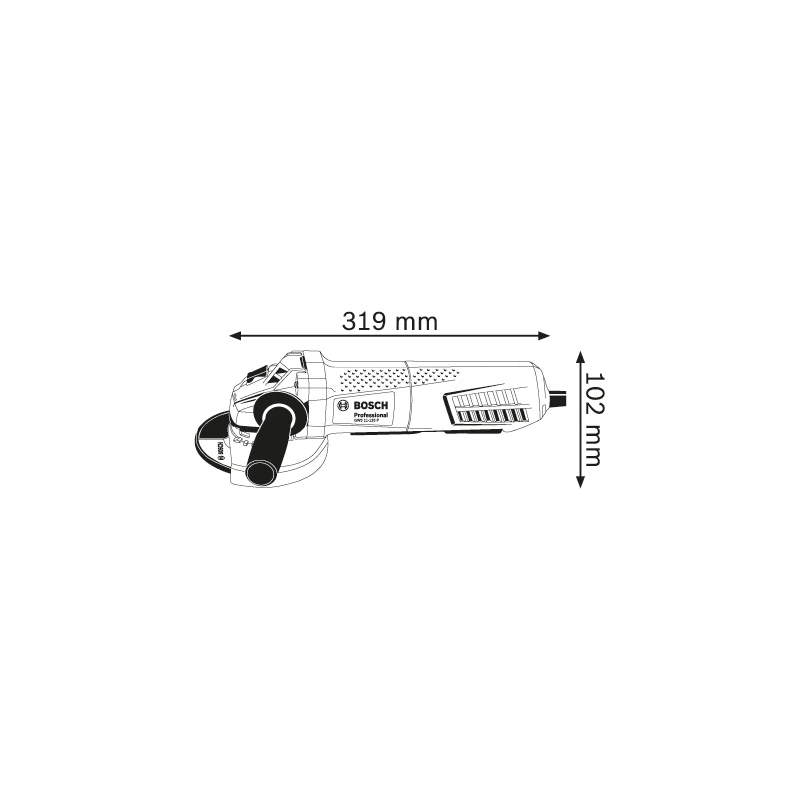 Ъглошлайф BOSCH GWS 11-125 P Professional, 740W, 125мм