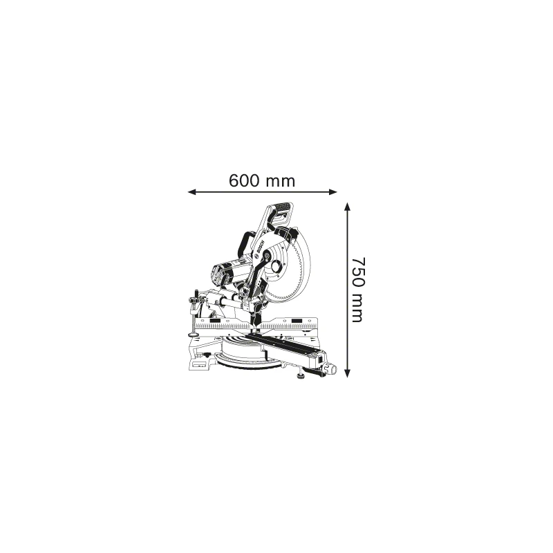 Циркуляр за ламперия BOSCH GCM 12 SDE Professional, 1800W, 305мм, 4000 min-1