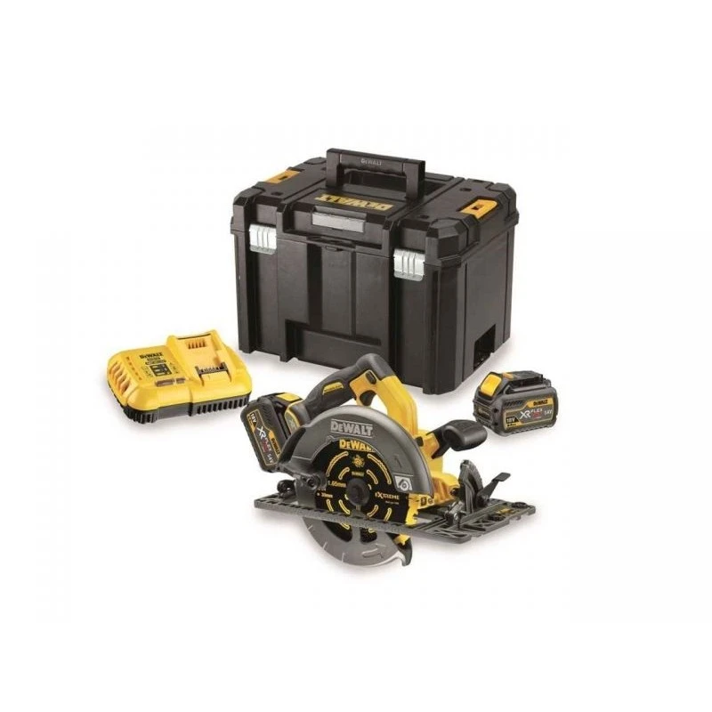 Акумулаторен ръчен циркуляр DEWALT DCS576T2, 54 V, 6 Ah, ф190 мм