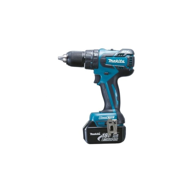 Акумулаторен ударен Li-Ion винтоверт Makita DHP459RFJ, 18 V,  безчетков двигател, 45 Nm