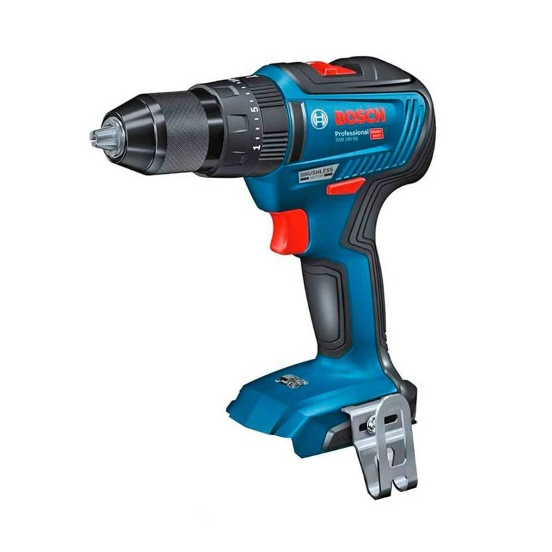 Акумулаторен винтоверт без батерии и зарядно устройство BOSCH GSR 18V-50 Professional Solo ProMix, 18 V, 50 Nm (06019H5002)