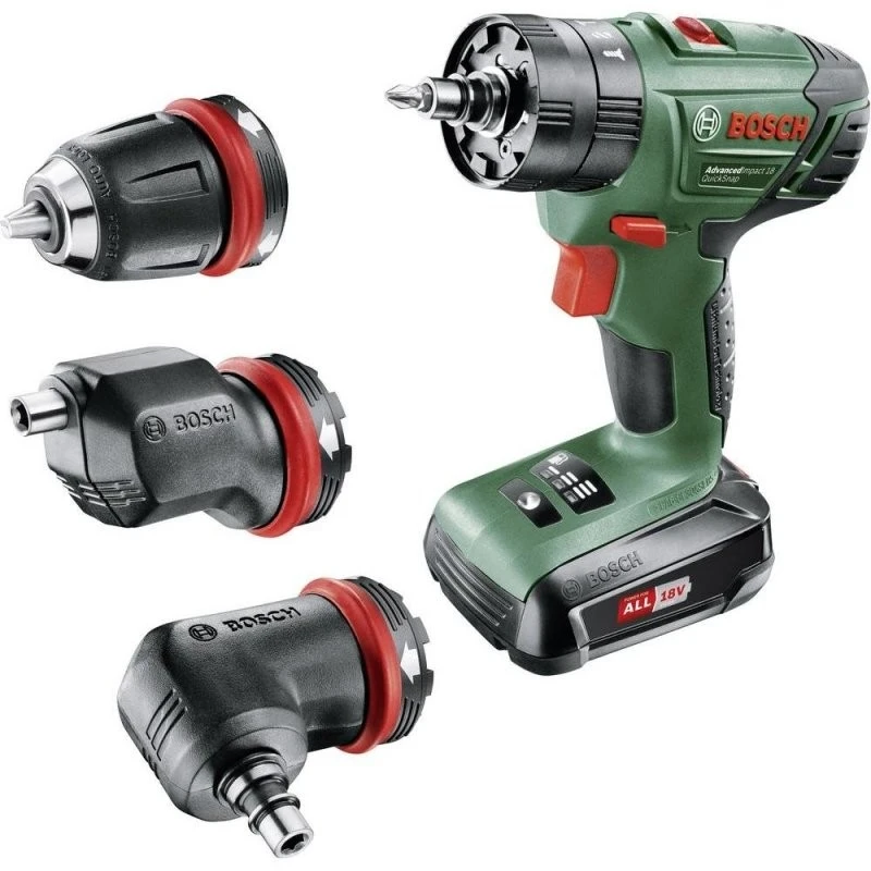 Акумулаторен ударен винтоверт BOSCH AdvancedImpact 18 QuickSnap, 18 V, 400-1350 об/мин (06039A3400)