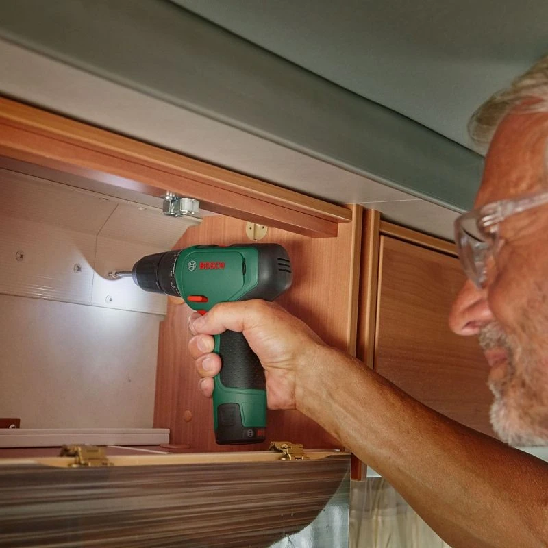 Акумулаторен винтоверт с акесоари BOSCH EasyDrill 1200, 12 V, 2x1.5 Ah, 30 Nm (06039D3007)